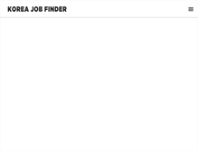 Tablet Screenshot of koreajobfinder.com